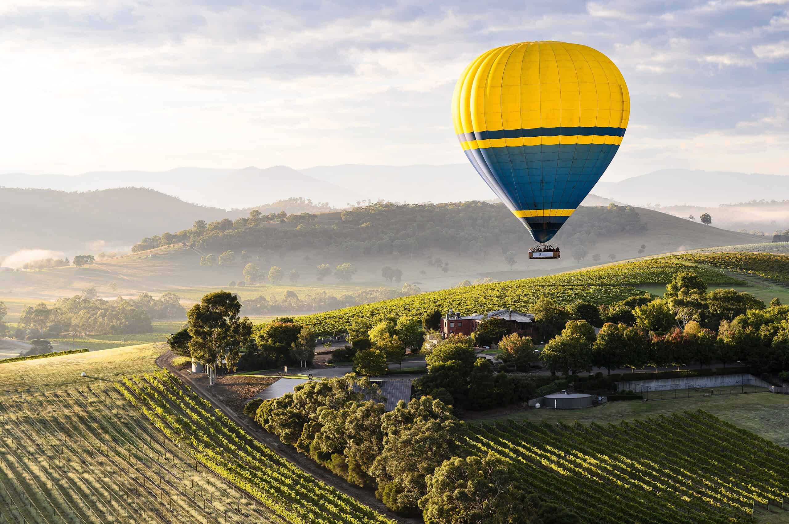 Hot Air Ballooning over the Yarra Valley